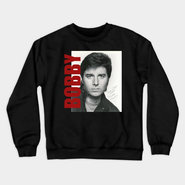 Bobby Sherman - Retro Aesthetic Fan Art Crewneck Sweatshirt by JULIAN AKBAR PROJECT